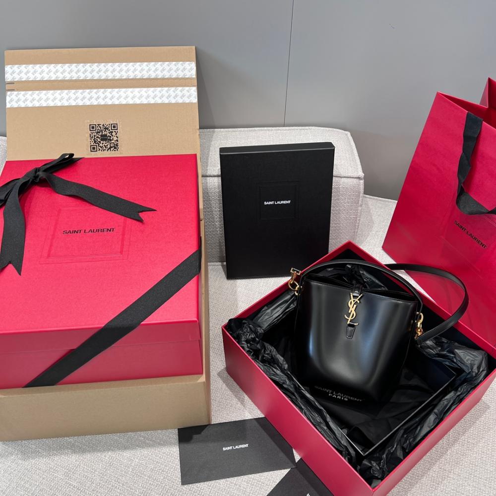 Saint Laurent LE 37 Parlak Mini Deri Çanta