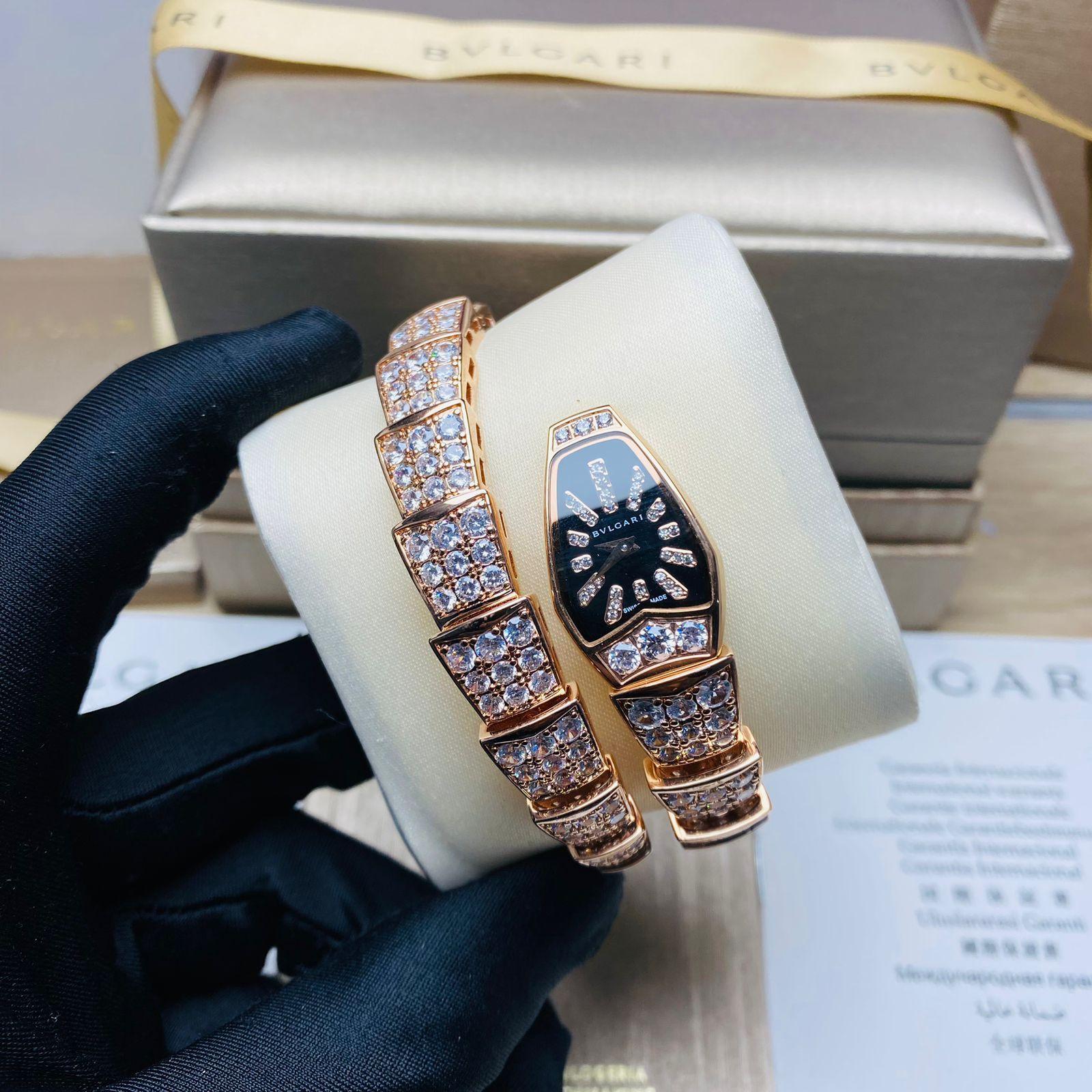 Bvlgari Serpenti Diamond Bayan 26mm Saat - Glimmer of Luxury