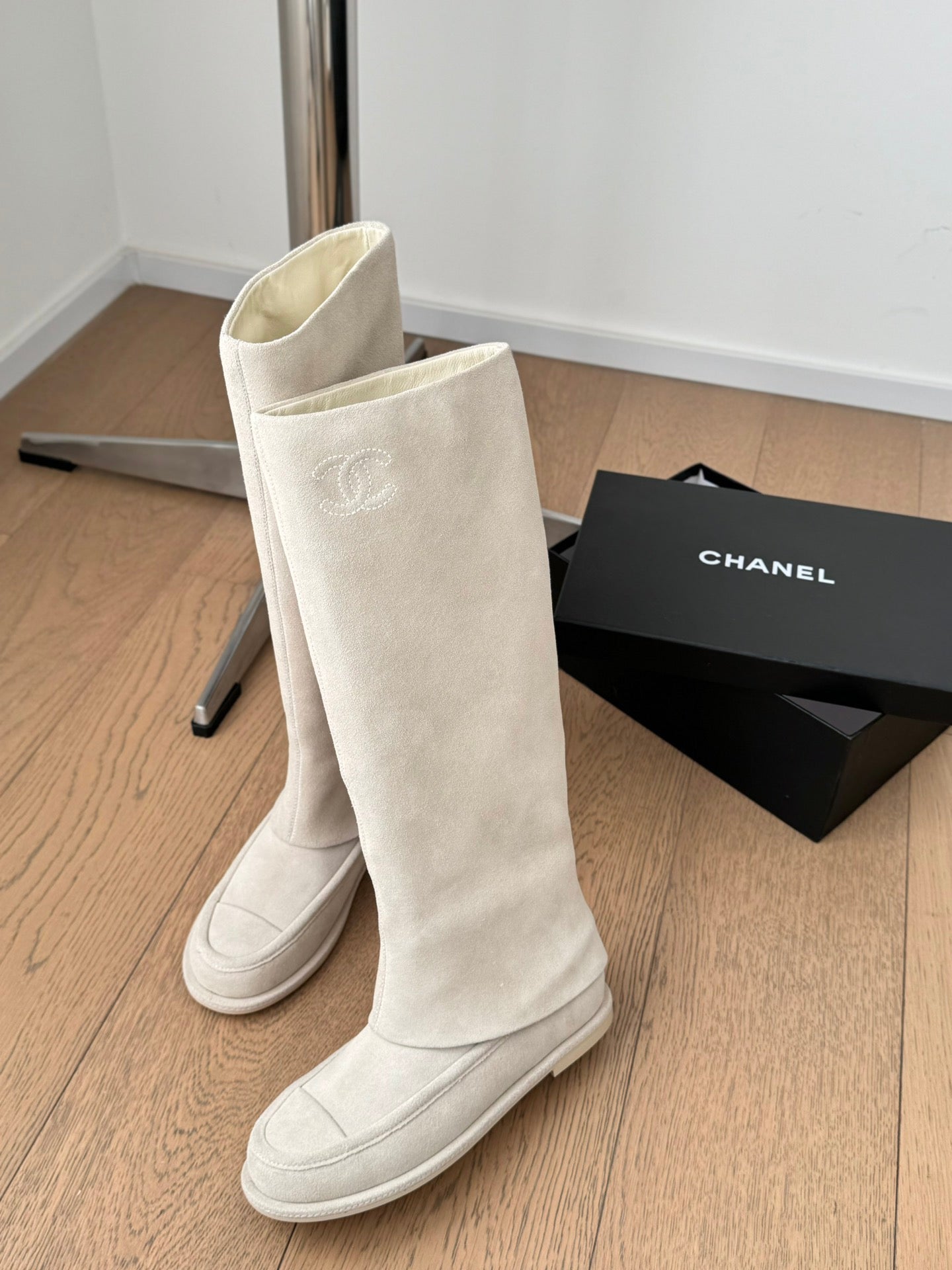 Chanel 25C Spring Collection – Suede Tall Boots