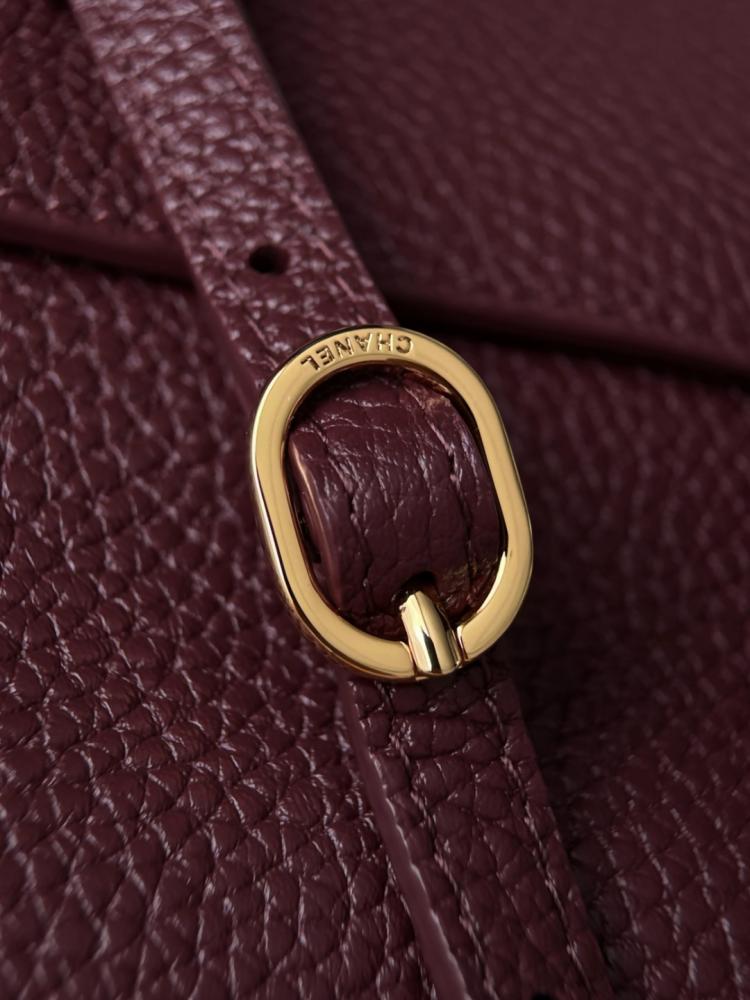 Chanel Maxi “Souplissimo” Küçük Kapaklı Çanta – Bordo