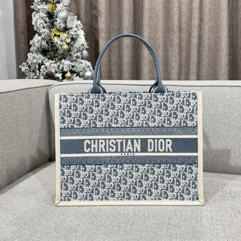 Christian Dior Blue Book Tote Medium