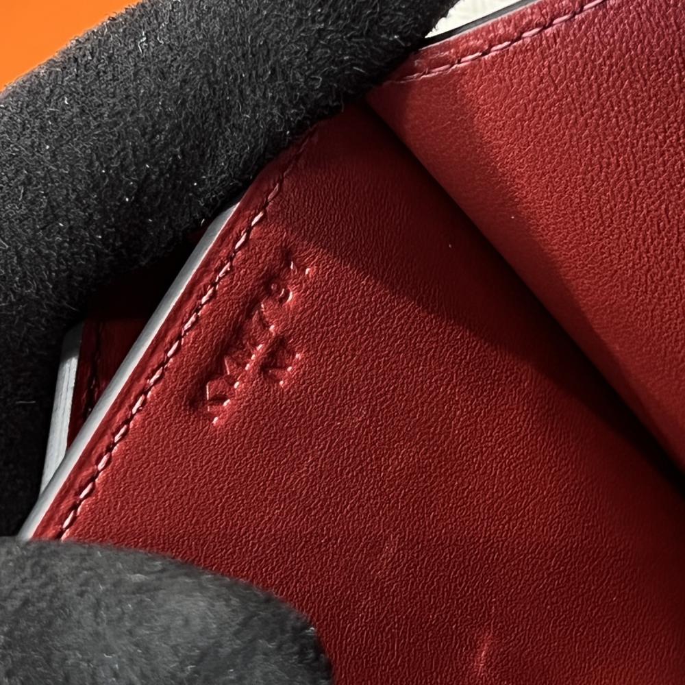 Hermes Constance 24 Burgundy Leather Box