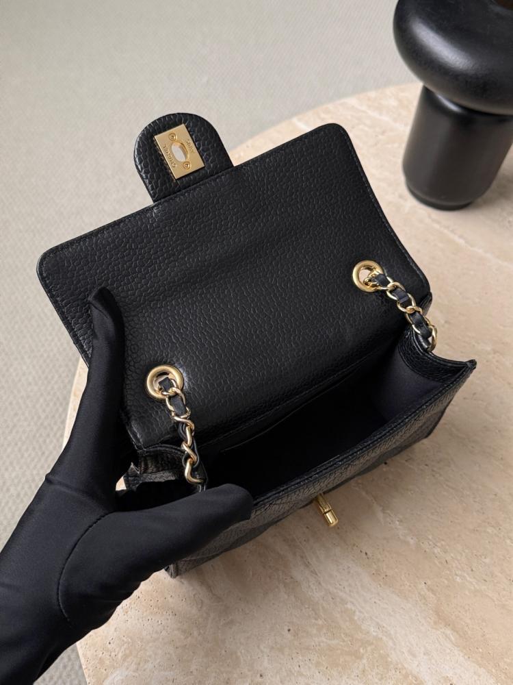 Chanel 26C Mini Classic Flap Bag – Black Caviar Leather