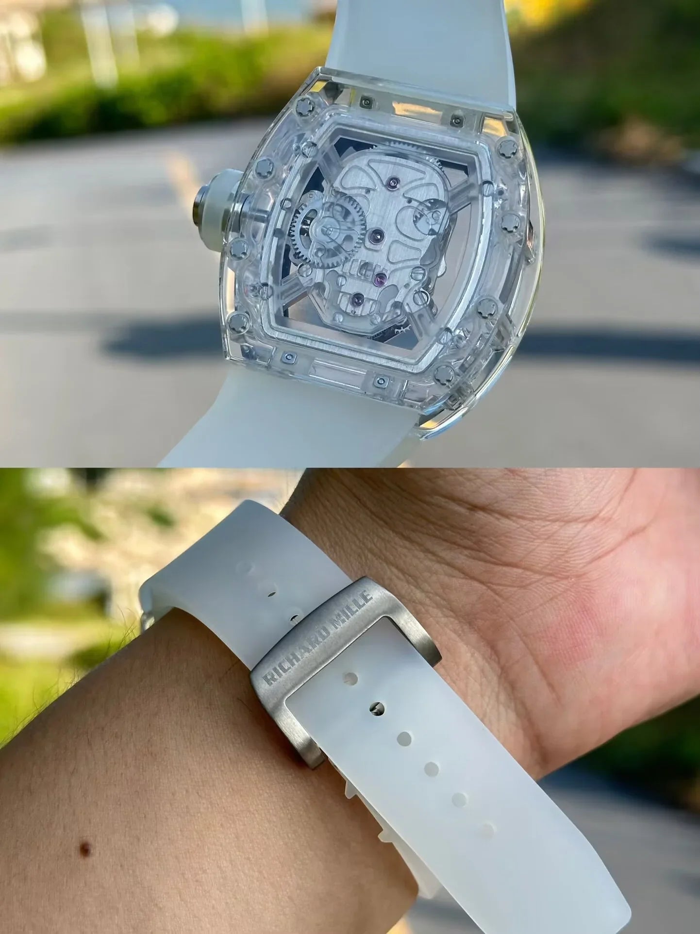 Richard Mille RM 055 Bubba Watson Beyaz İskelet RM55 - Glimmer of Luxury