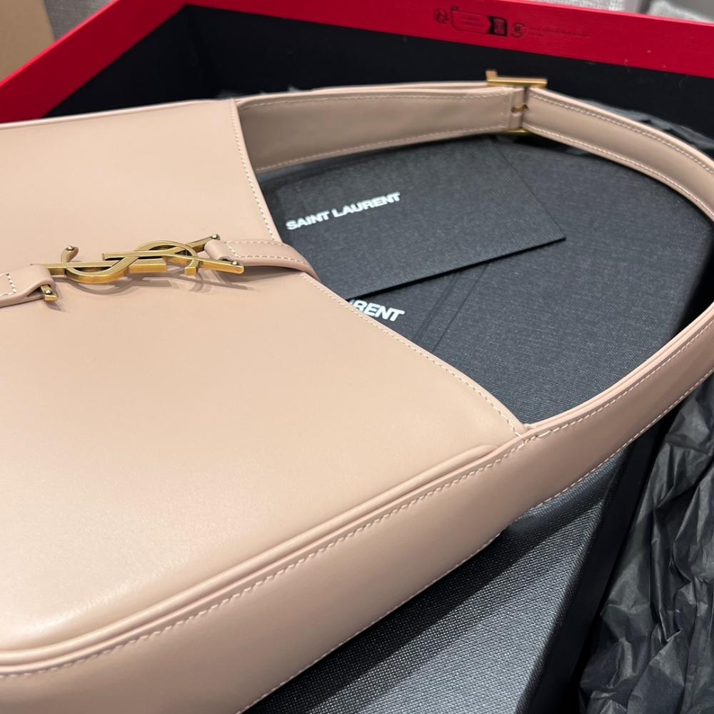 YSL Le 5 A Smooth Leather Hobo Bag