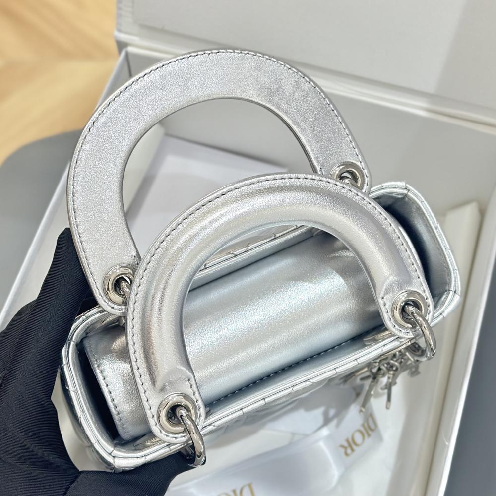 Christian Dior Lady Bag Silver