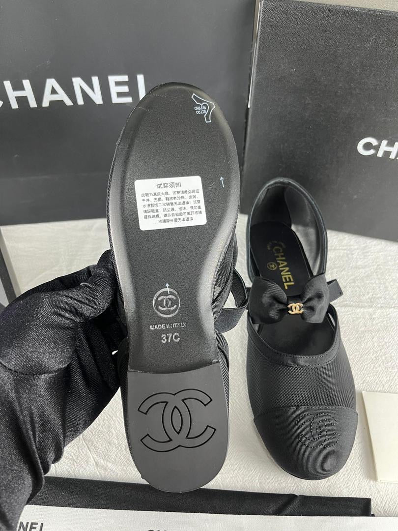 Chanel 25/26 FW Fabric ballet shoes