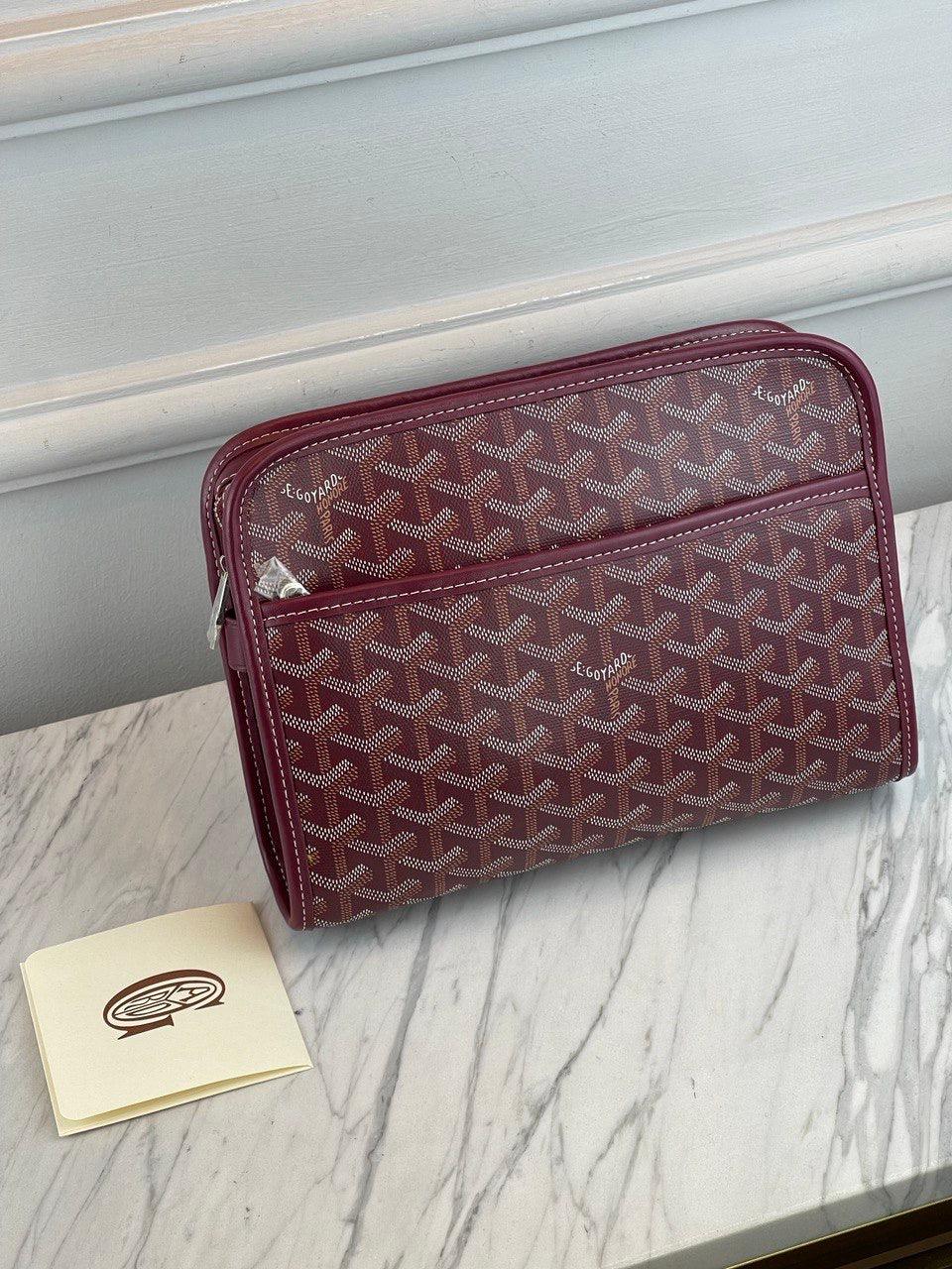 Goyard Jouvence GM Makyaj Çantası Bordo - Glimmer of Luxury