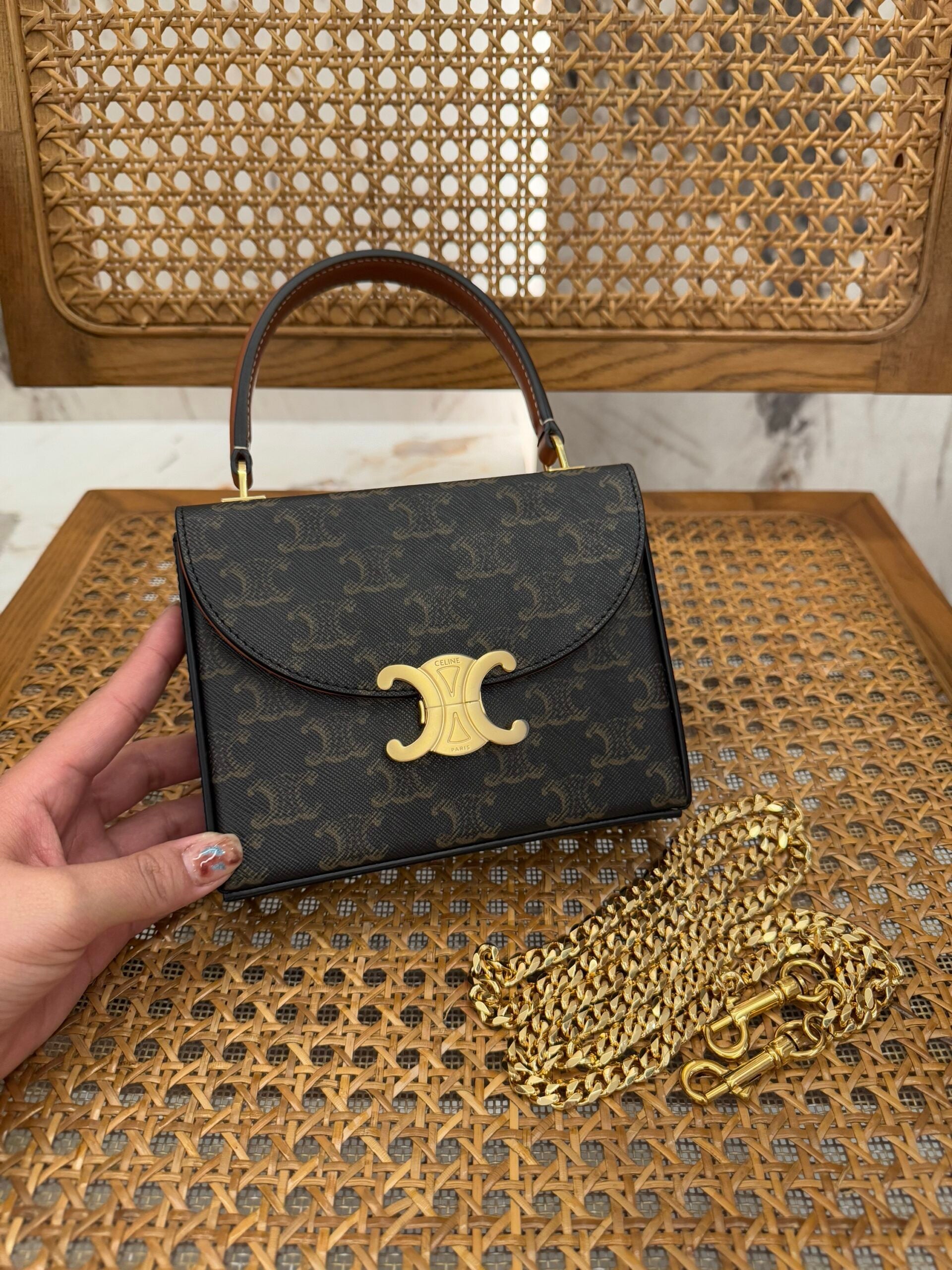 Celine Blandine 2025 Canvas and Calfskin 