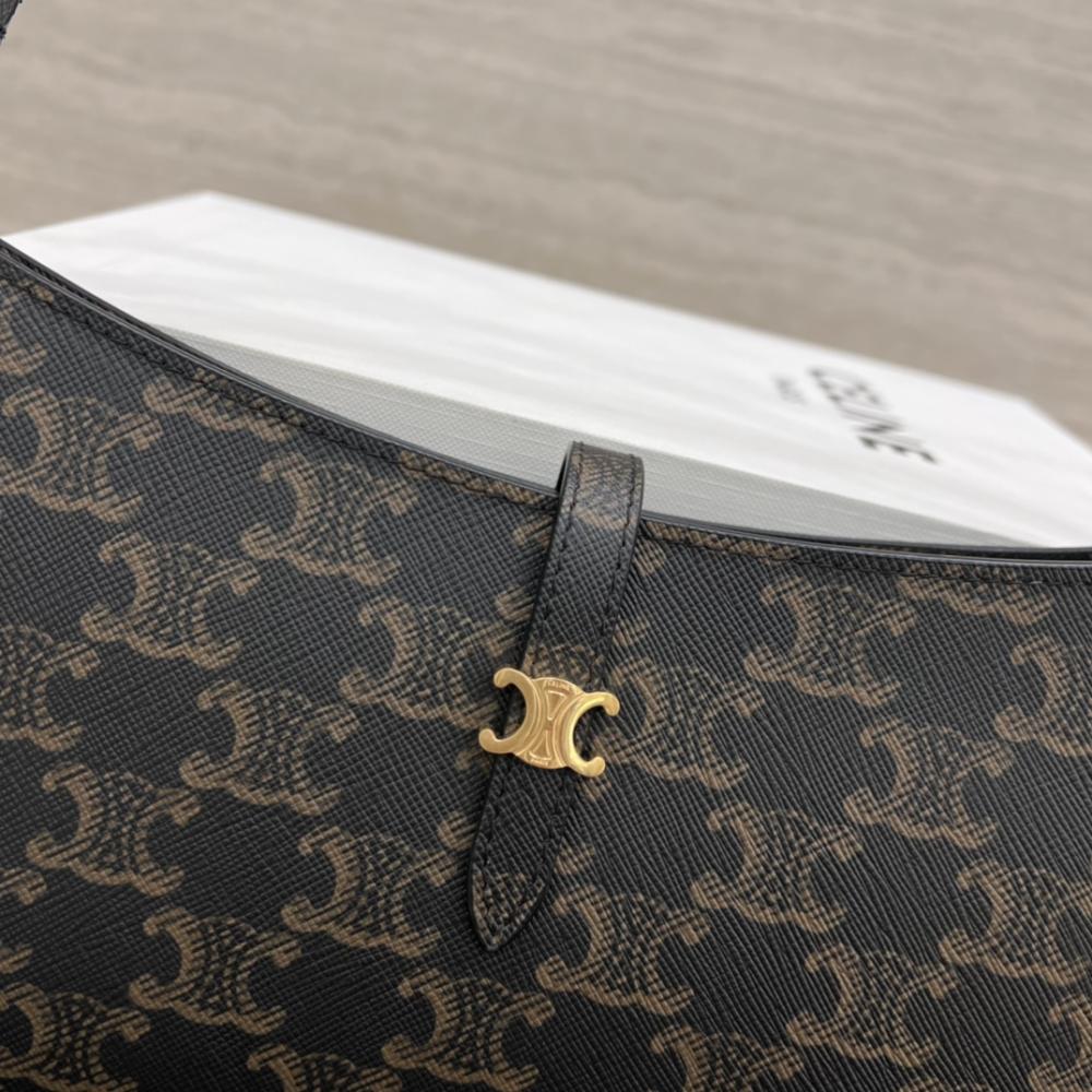 Celine Tina Canvas Shoulder Bag 