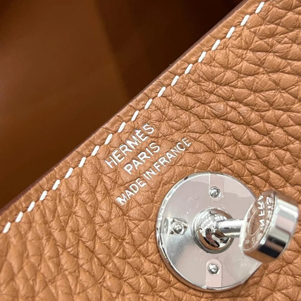 Hermēs Mini Lindy 20 Gold Clemence