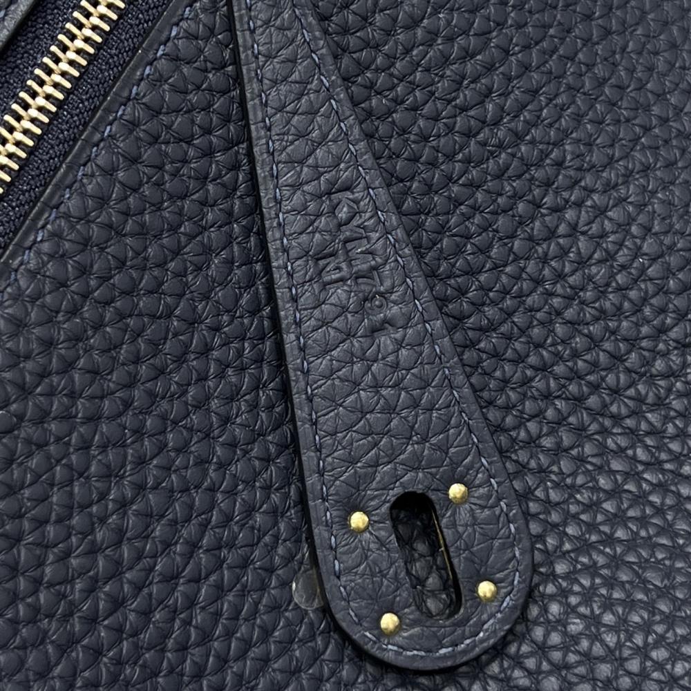 Hermēs Mini Lindy 20 Midnight Blue Clemence
