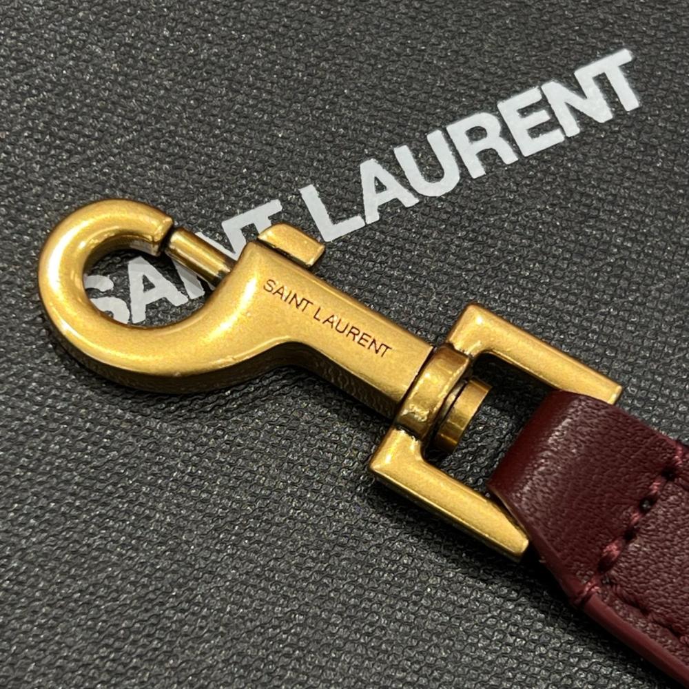 Saint Laurent Gaby Kuzu Derisinden Makyaj Çantası