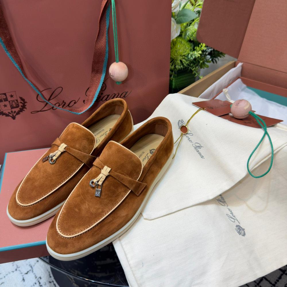 Loro Piana Yaz Büyüsü Yürüyüş Ayakkabısı - Karanfil - Glimmer of Luxury