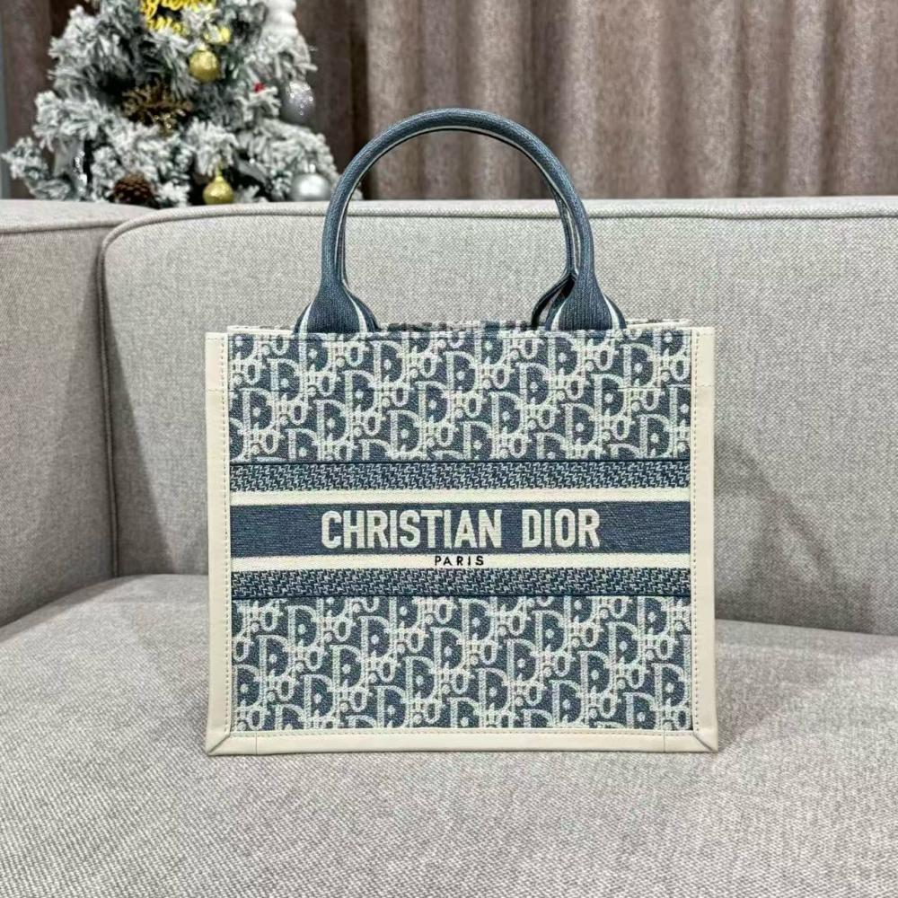 Christian Dior Blue Book Tote Medium
