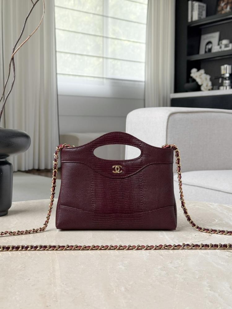 Chanel Nano 31 Kertenkele Kabartmalı Alışveriş Çantası