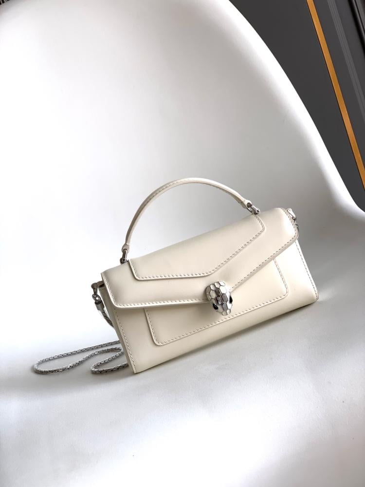 Bvlgari Serpenti Forever Leather Mini Bag – Ivory 
