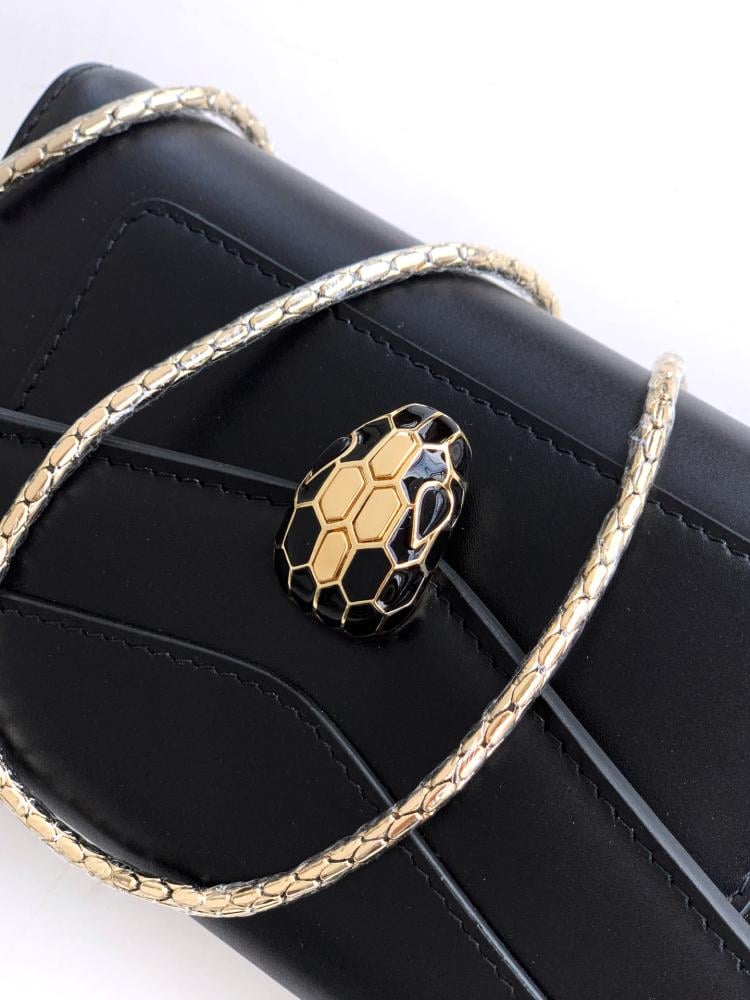 Bulgari Serpenti Forever Glossy Leather Mini Bag