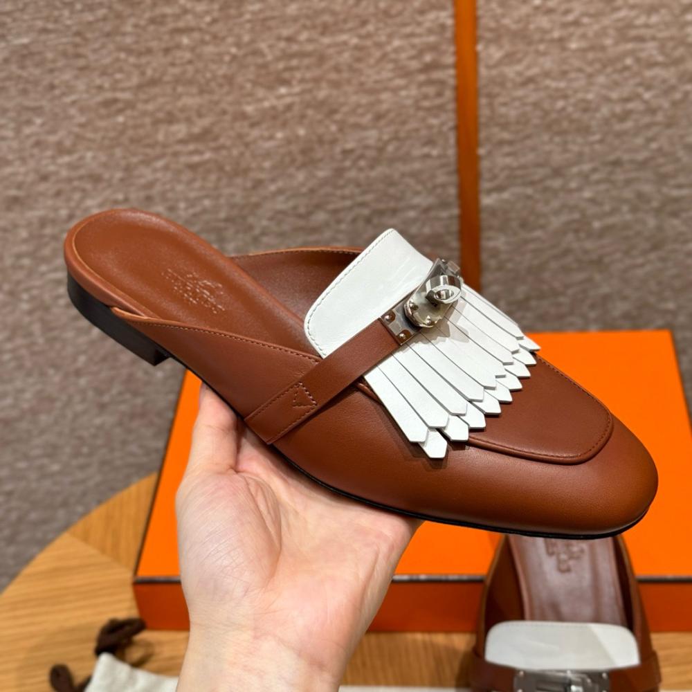 Hermès Oran Sandals Gray Argent