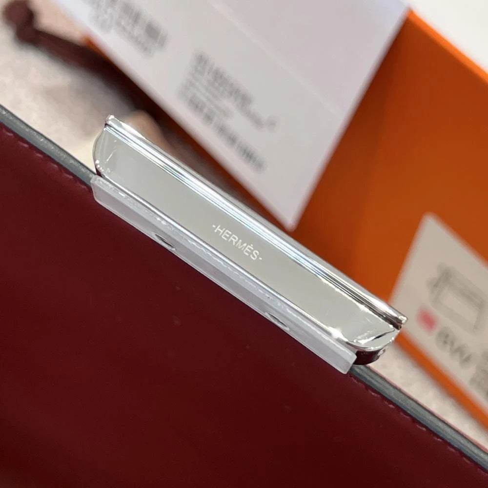 Hermes Constance 24 Burgundy Leather Box