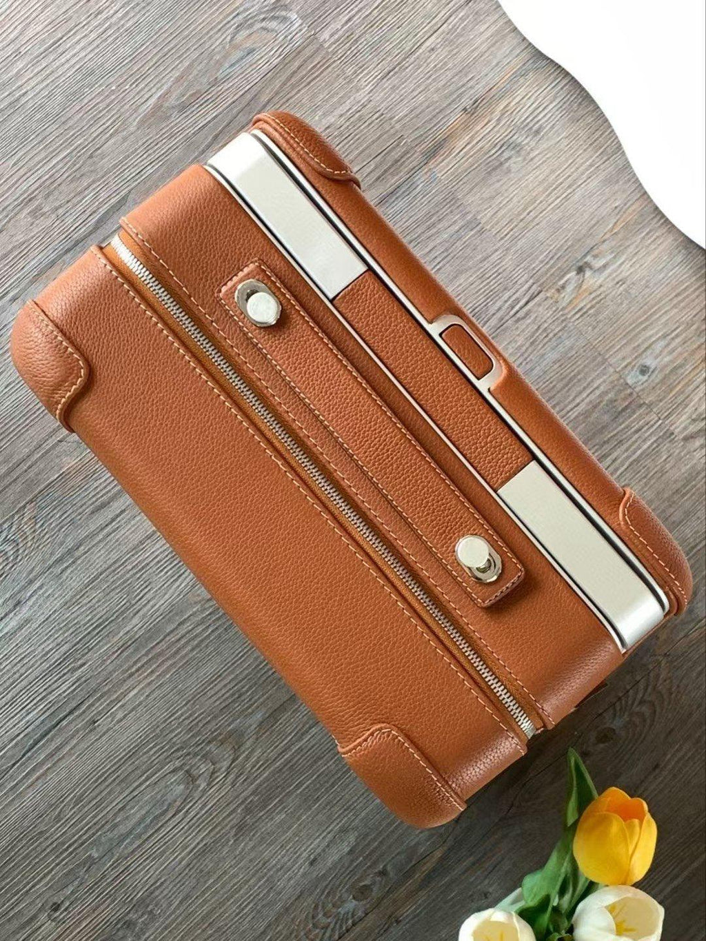 Hermès Gold Regate R.M.S. Rolling Mobility Togo Deri Valiz - Glimmer of Luxury