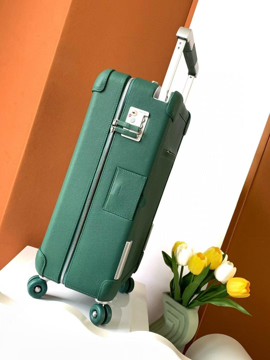 Hermès Yeşil Regate R.M.S. Rolling Mobility Togo Deri Valiz - Glimmer of Luxury