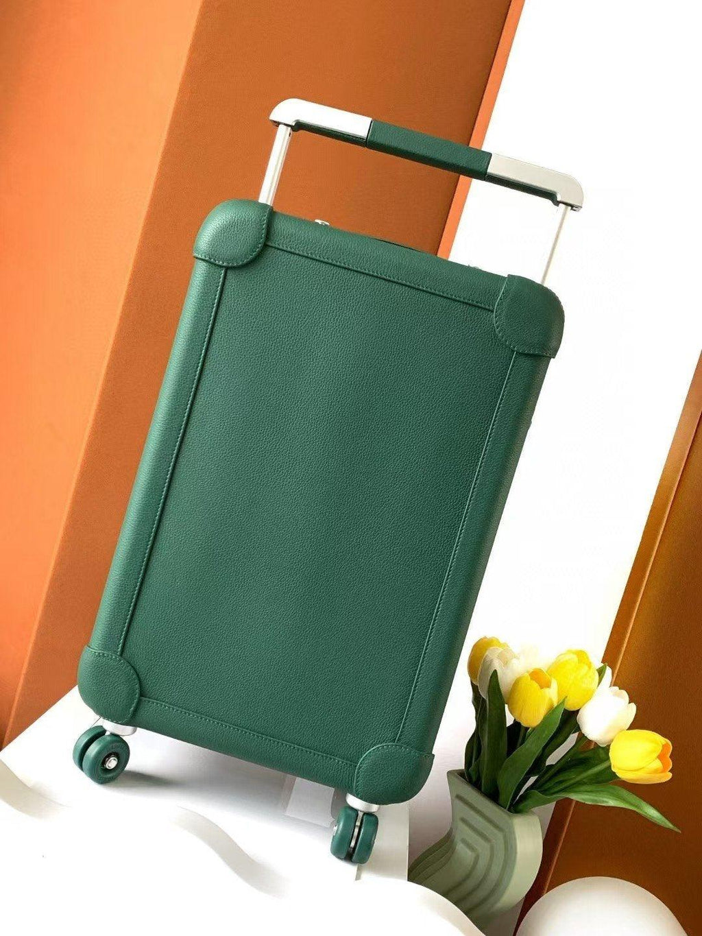 Hermès Yeşil Regate R.M.S. Rolling Mobility Togo Deri Valiz - Glimmer of Luxury