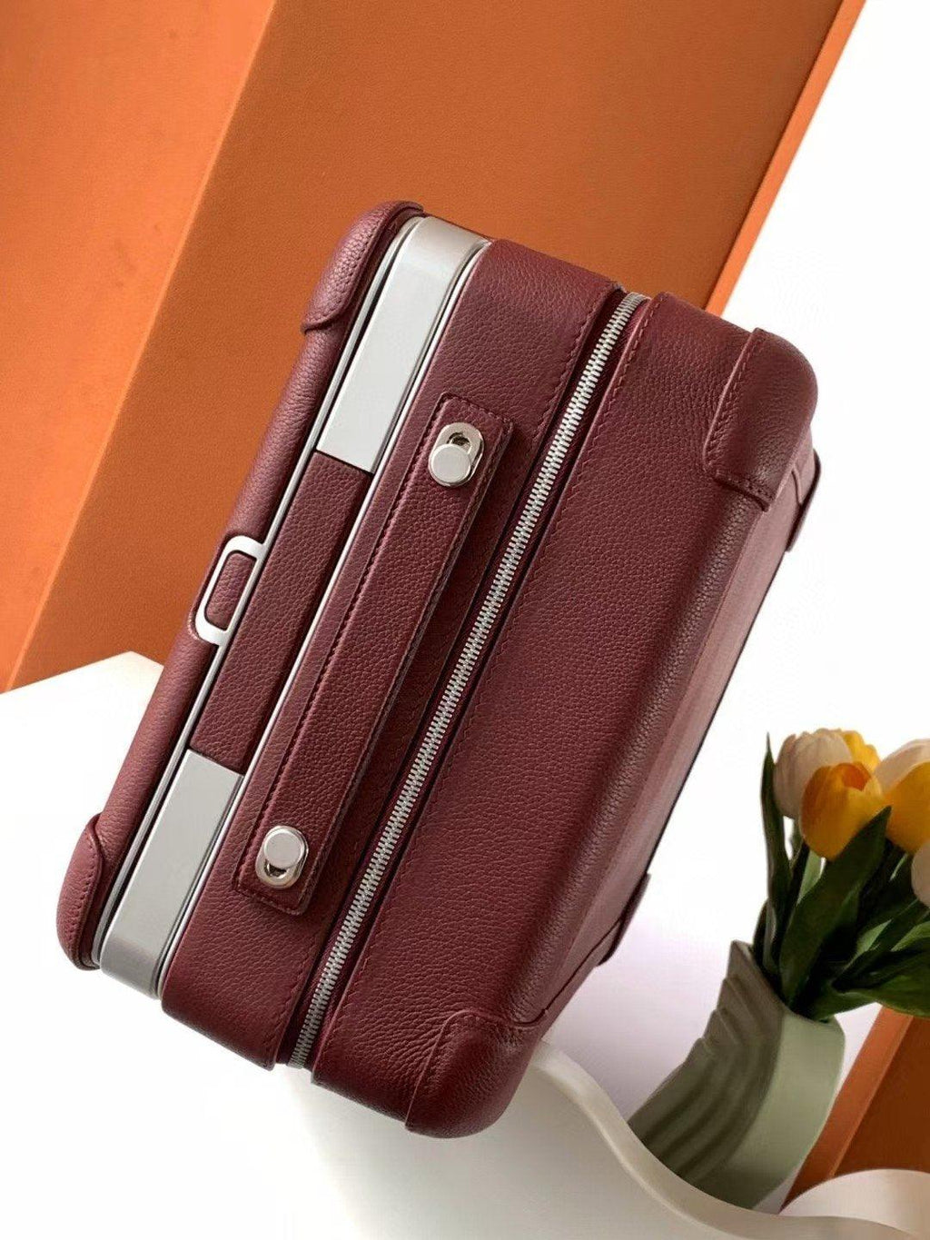 Hermès Bordo Regate R.M.S. Rolling Mobility Togo Deri Valiz - Glimmer of Luxury