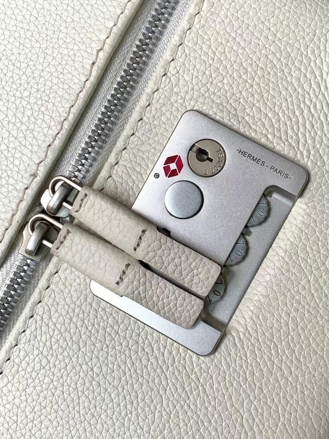 Hermès Beyaz Regate R.M.S. Rolling Mobility Togo Deri Valiz - Glimmer of Luxury