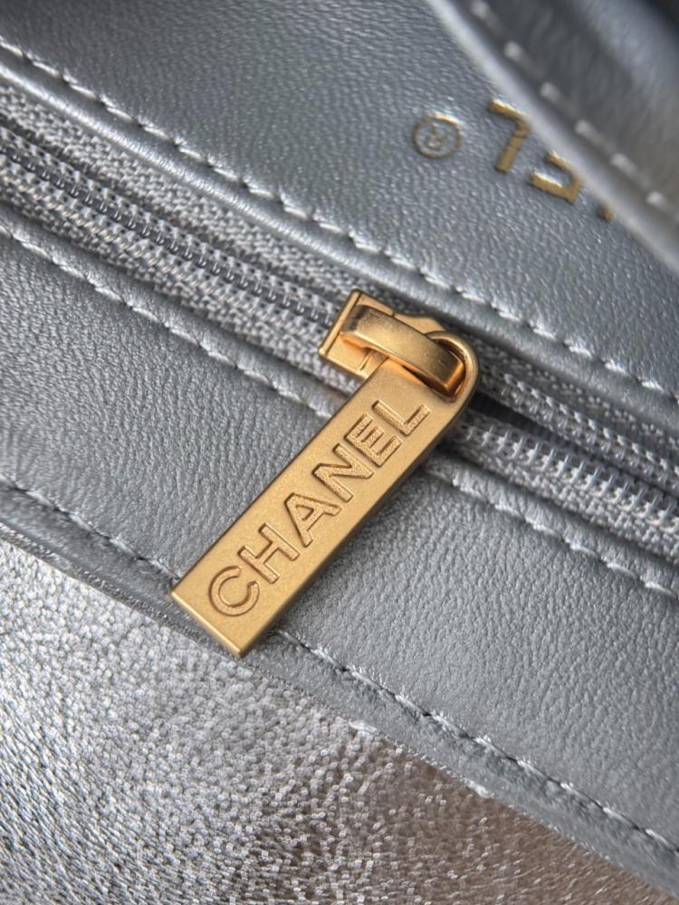 Chanel Kelly Shopping Bag Shiny Calfskin Leather and Gold Hardware Gold Tone
