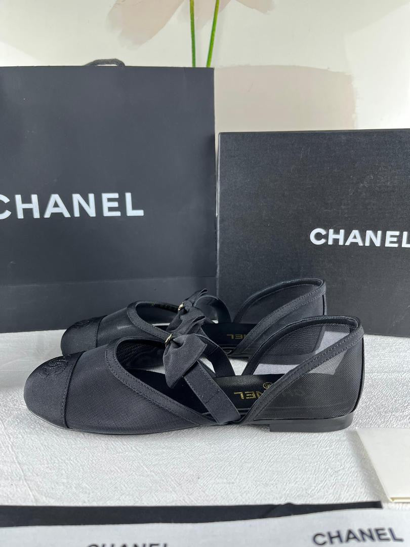 Chanel 25/26 FW Fabric ballet shoes