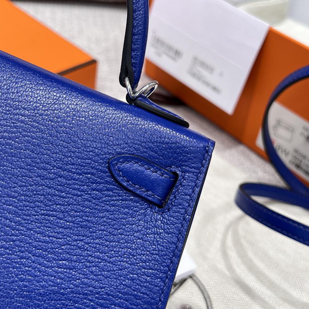 HERMES KELLY 20 MINI SELLIER ANEMONE EPSOM GOLD HARDWARE