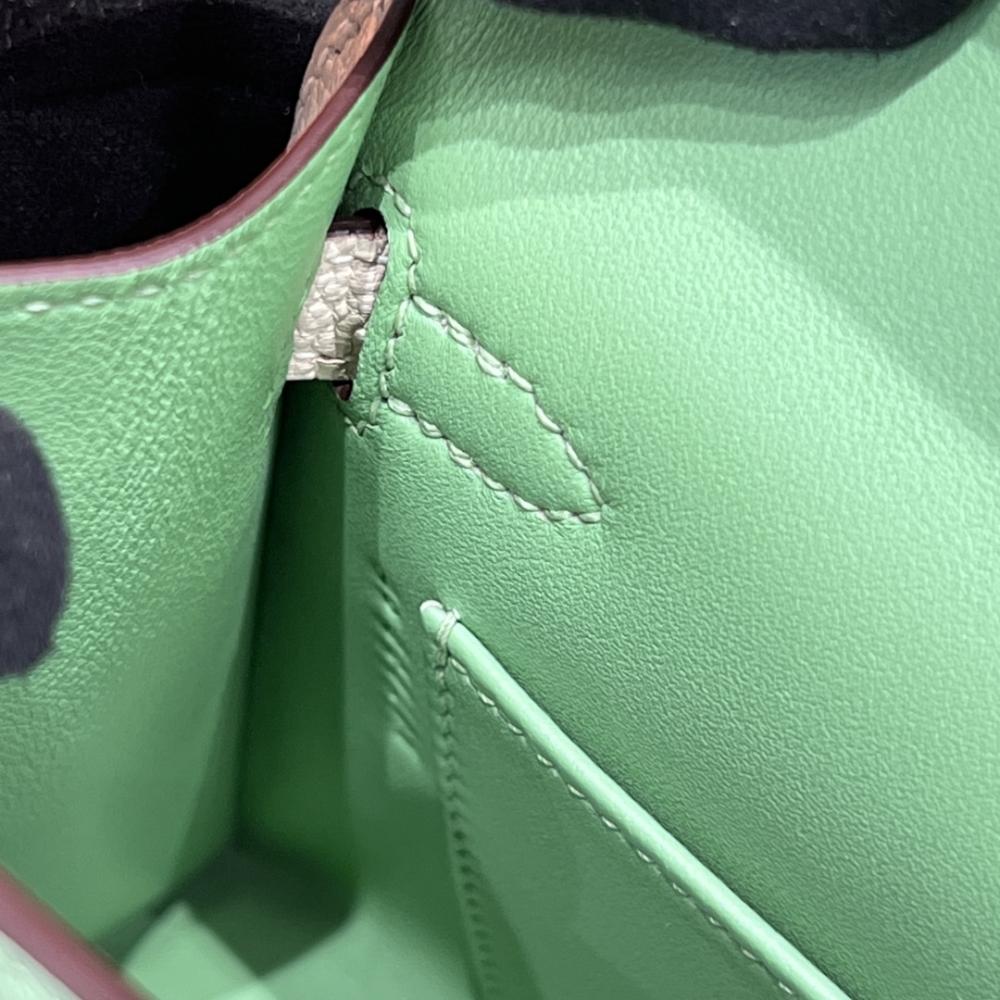 HERMES KELLY 20 MINI SELLIER ANEMONE EPSOM GOLD HARDWARE