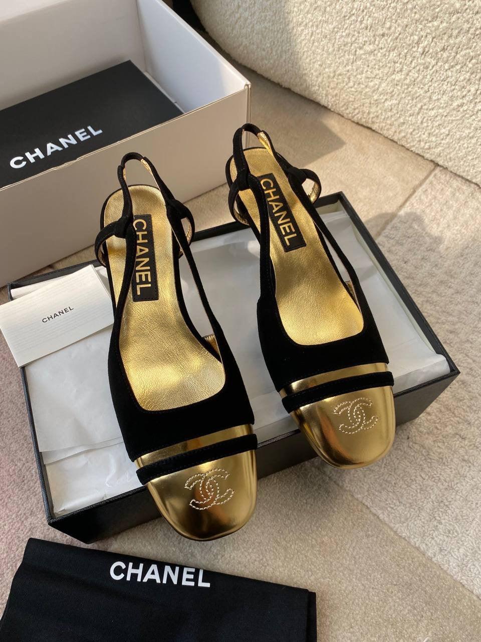 Chanel Arkadan Bağlamalı Topuklu Ayakkabı - Glimmer of Luxury