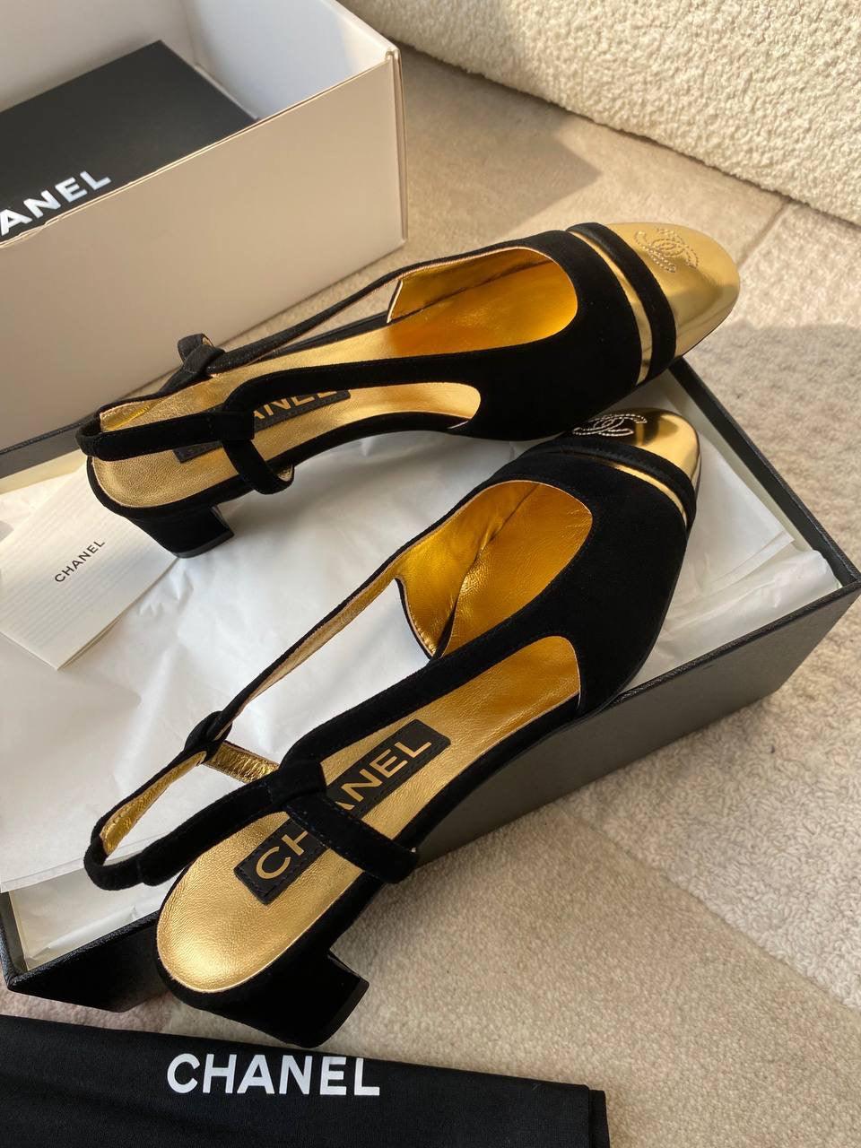 Chanel Arkadan Bağlamalı Topuklu Ayakkabı - Glimmer of Luxury