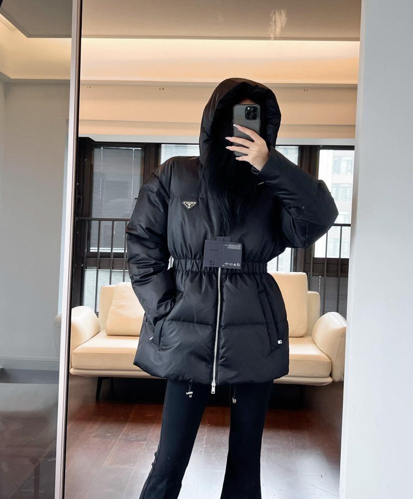 Prada Nylon Coat – Black
