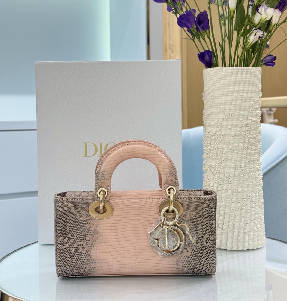 Dior Small Lady D-Joy Bag Cotton Pearl