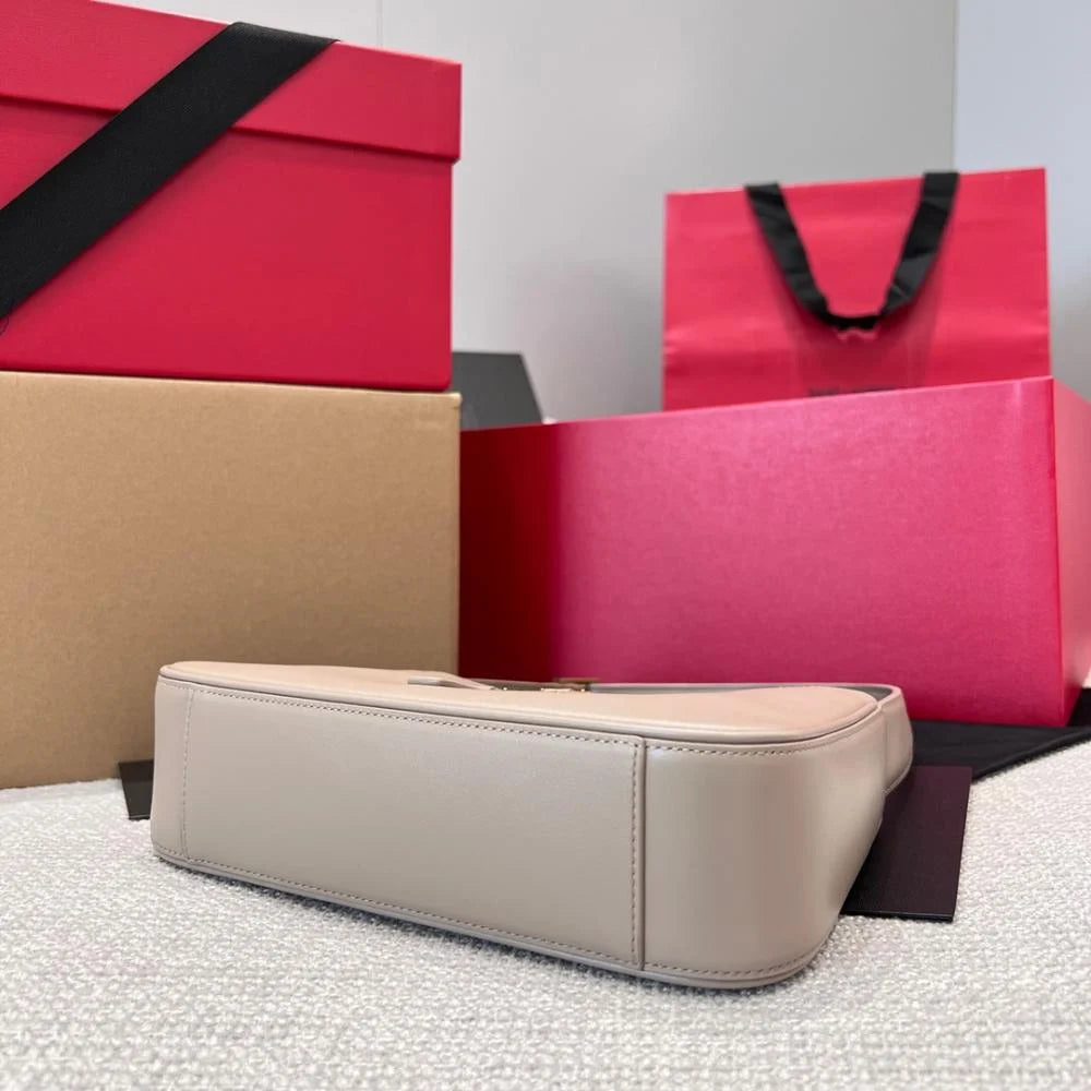 YSL Le 5 A Smooth Leather Hobo Bag