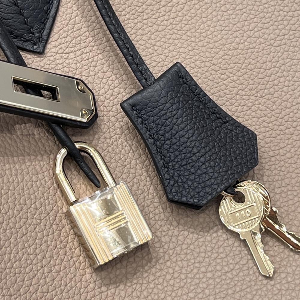 Hermès Birkin 35 HSS Etoupe and Black Togo