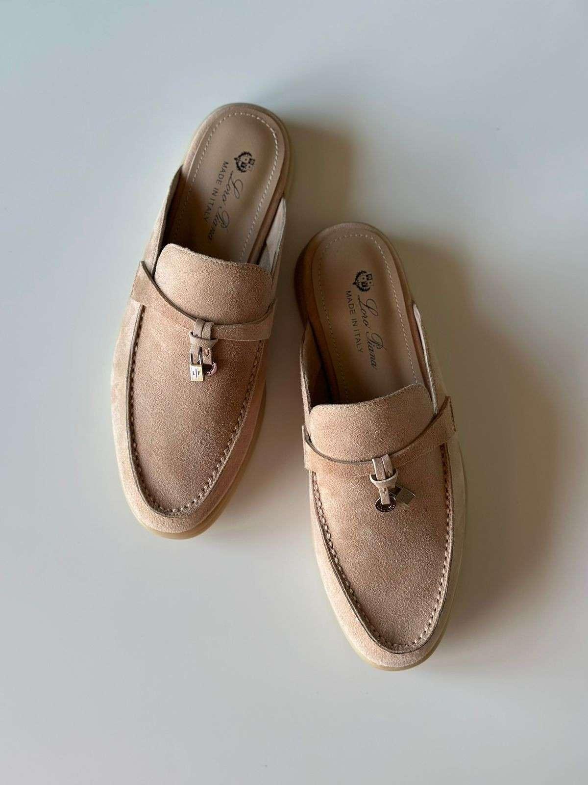 Loro Piana Süet Kadın Günlük Düz Ayakkabı - Glimmer of Luxury