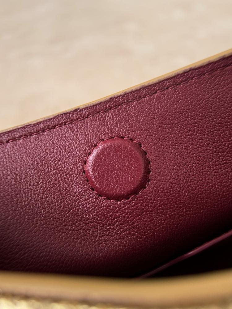 Chanel 26P Gold Quilted Leather Shoulder Bag – Double Straps