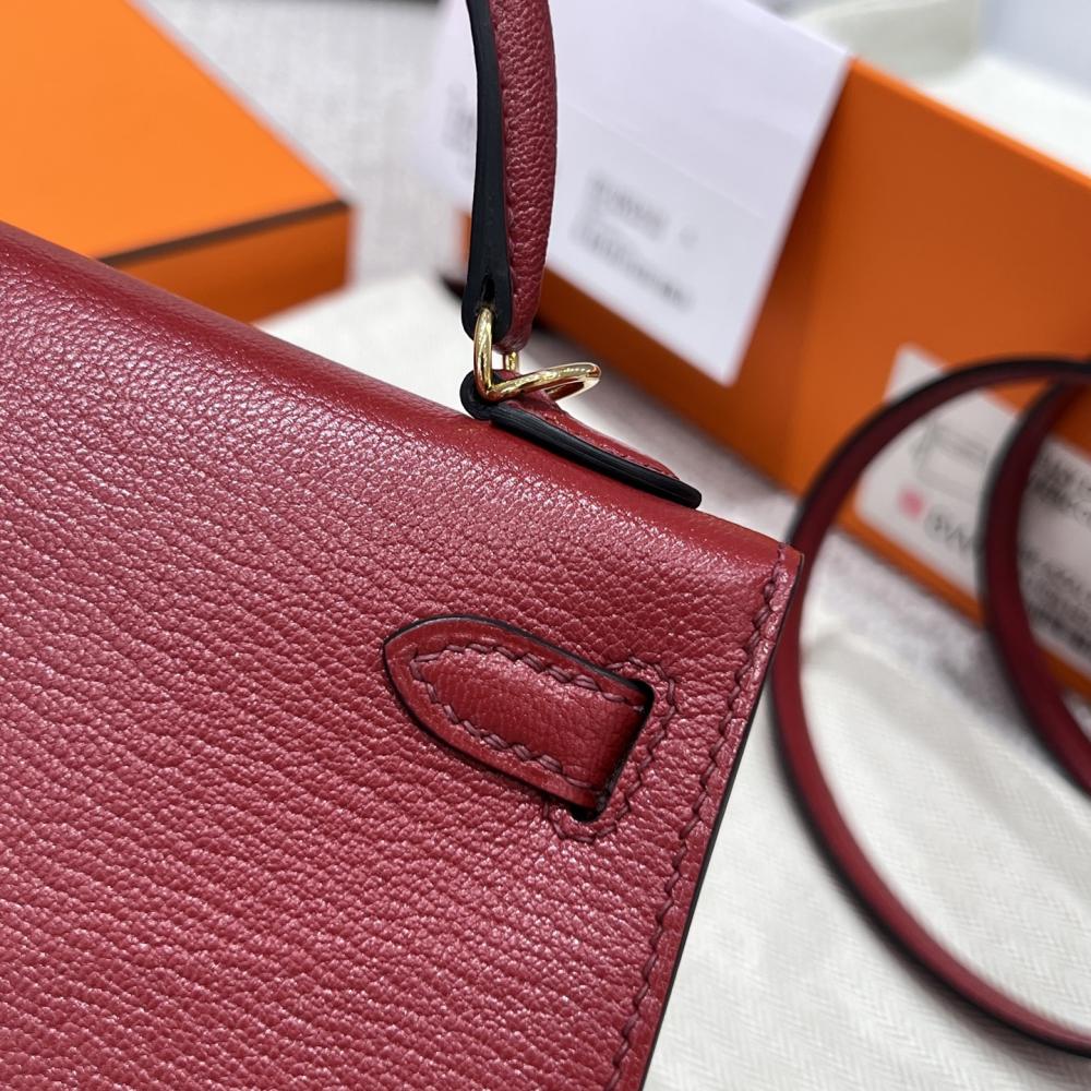 HERMES KELLY 20 MINI SELLIER ANEMONE EPSOM GOLD HARDWARE