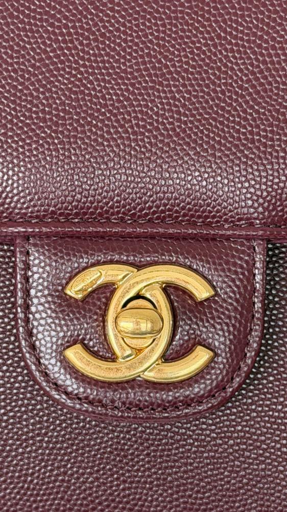 Chanel 26P Small Shoulder Bag – Burgundy Glossy Grained Calfskin