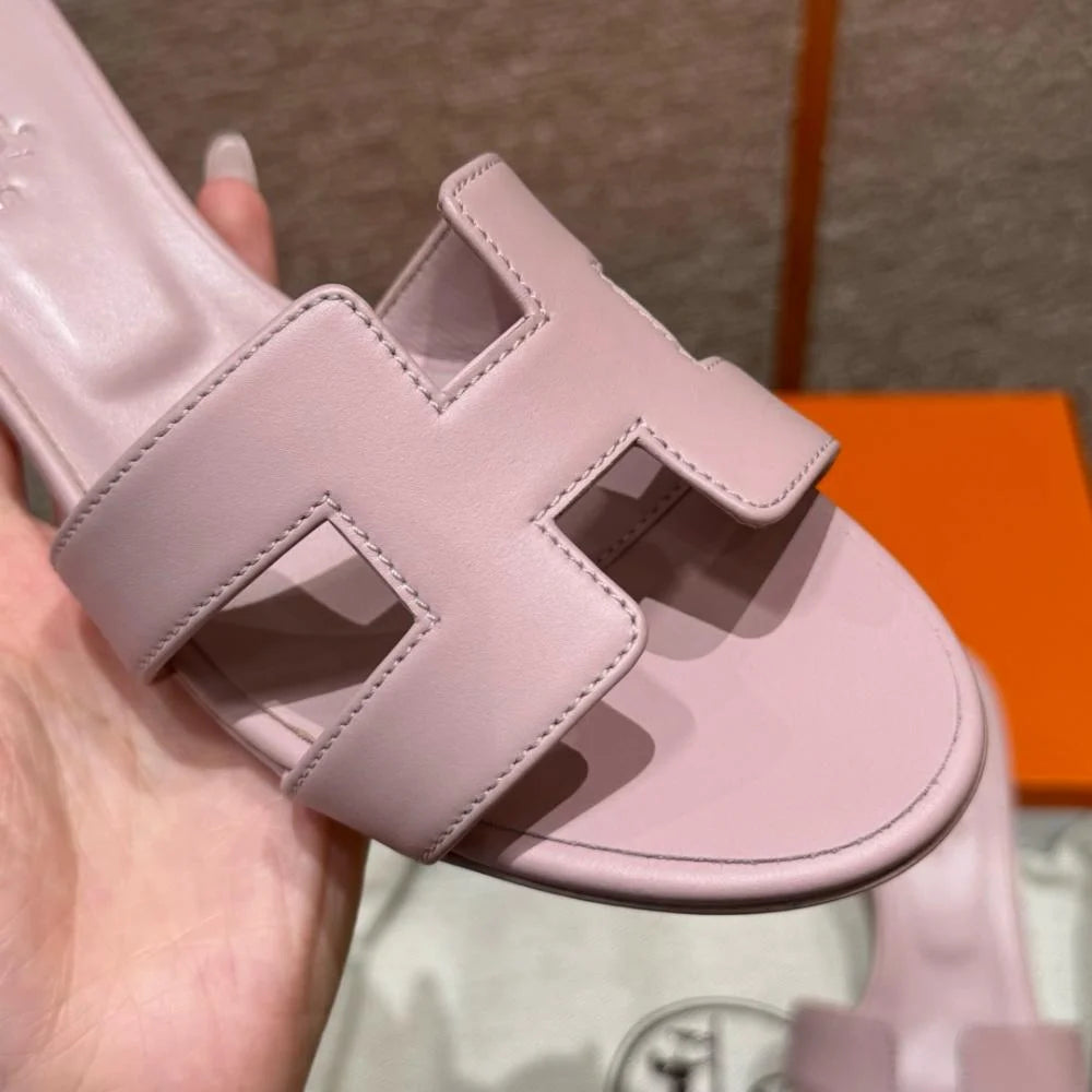 Hermès Oasis Sandals Black &amp; Argent Grey