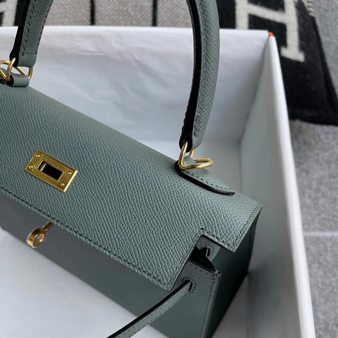 Hermès Kelly 25 Badem Yeşili Altın Donanımlı Epsom Deri̇ (Ghw) - Glimmer of Luxury