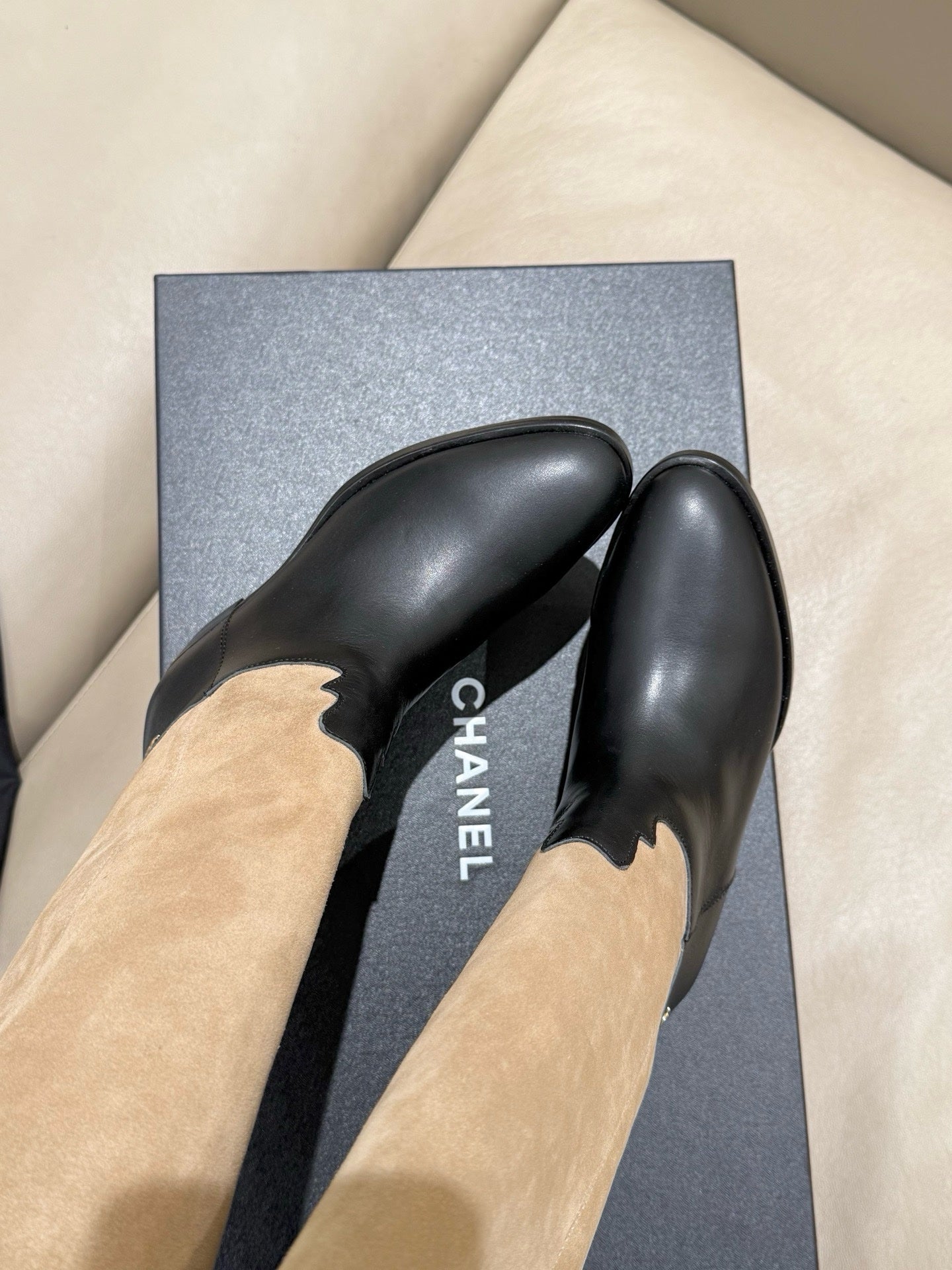 Chanel 2025/26 Suede and Calfskin Tall Boots