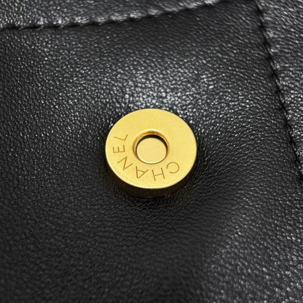 Chanel 25C Siyah Altın Bağcıklı Büyük Şanslı Çanta Toto - Glimmer of Luxury