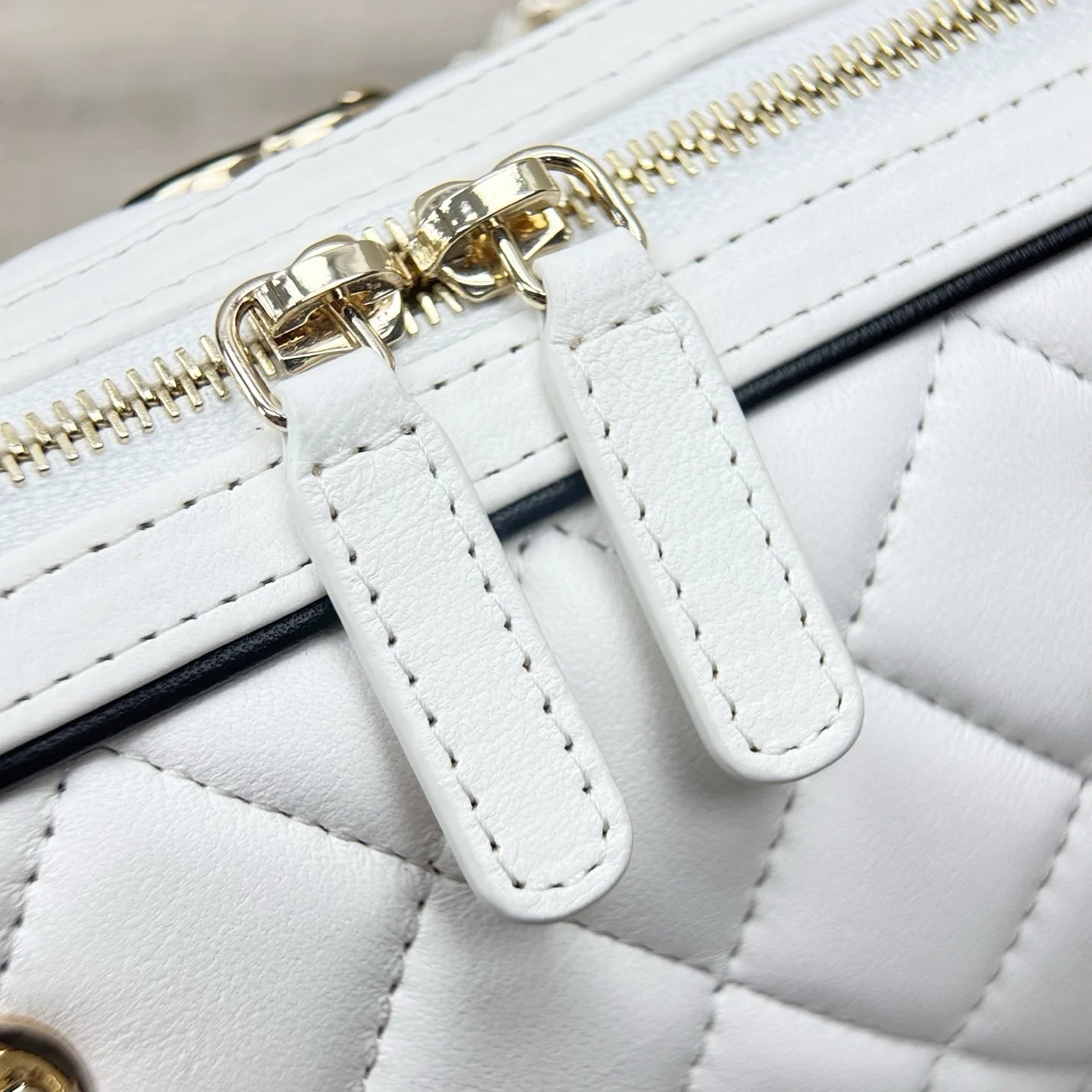 Chanel Mini Timeless Classic Barrel Bag Shiny Caviar Light Gold Hardware