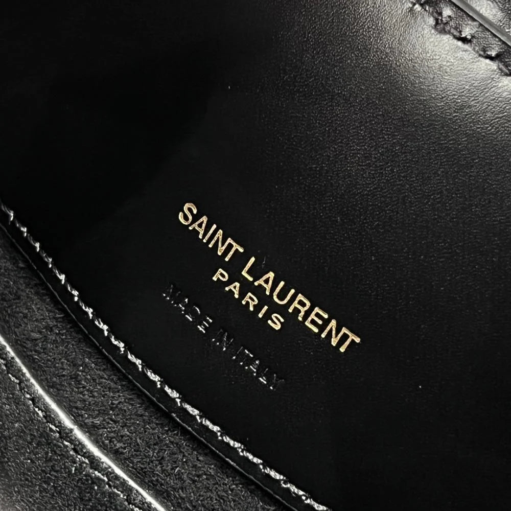 Saint Laurent LE 37 Parlak Mini Deri Çanta