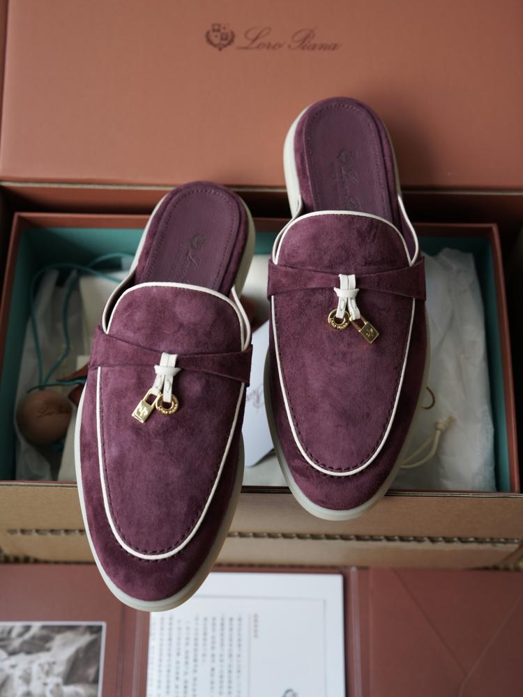 Loro Piana Charms Walk Babouche Loafer